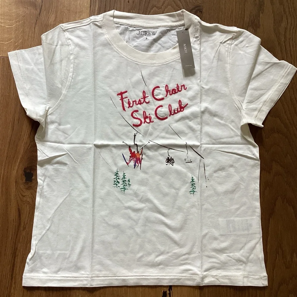 J. Crew lettering shirt